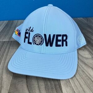 G/FORE Wild Flower FLEXFIT 110 Snapback Hat Men's Blue Adjustable Golf Cap